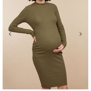 New Maternity Olive Dress